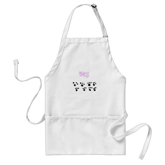 Bless Paws apron Standaard Schort (Voorkant)