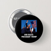 Bless President Trump 2024 stemmen Ronde Button 5,7 Cm (Voorkant /achterkant)