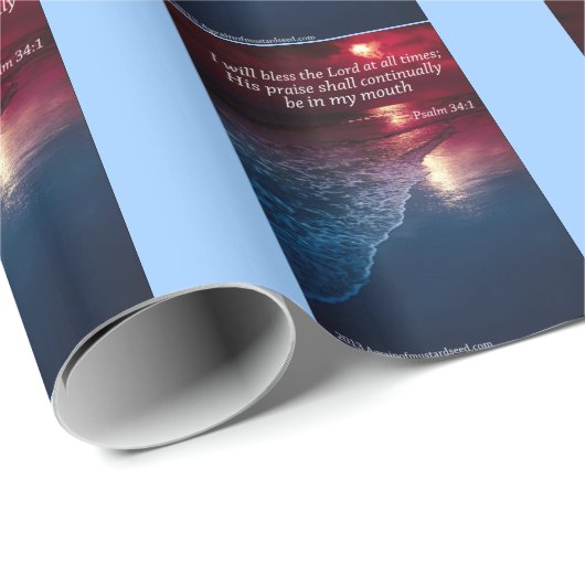 Bless the Lord altijd Cadeaupapier (Rol Hoek)