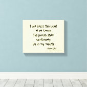 Bless the Lord Canvas Afdruk (Insitu (Houten vloer))