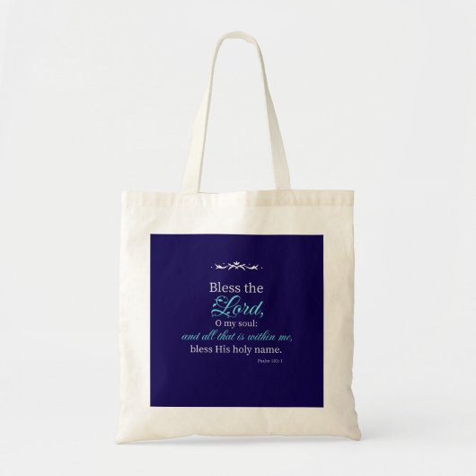 Bless The Lord Christian Tote Bag (Voorkant)
