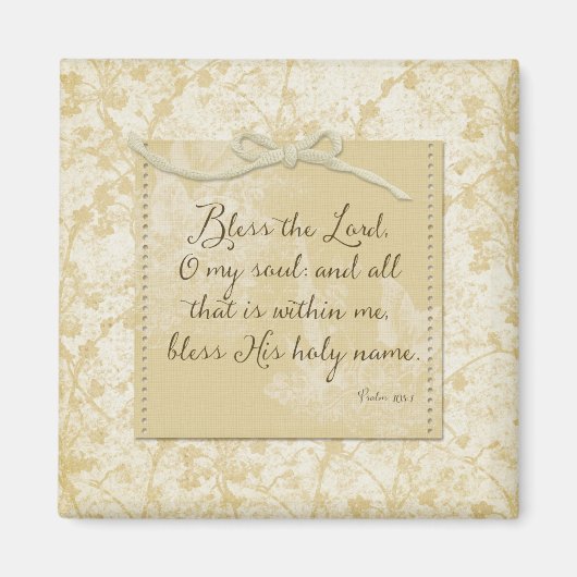 Bless the Lord O My Soul Magneet (Voorkant)