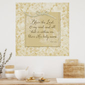 Bless the Lord O My Soul Poster (Keuken)