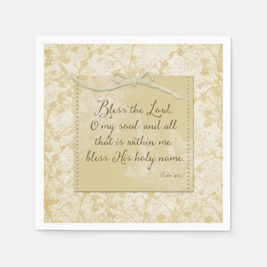 Bless the Lord O My Soul Servet (Voorkant)