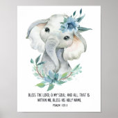 Bless The Lord, Psalm 103, Bijbel, Kinder scripts Poster (Voorkant)