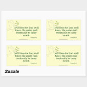 Bless The Lord Rechthoekige Sticker (Vel)