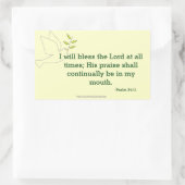 Bless The Lord Rechthoekige Sticker (Tas)