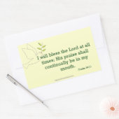 Bless The Lord Rechthoekige Sticker (Envelop)