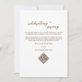 Bless the Nest Faith Baby shower Nesting Party (Bl Kaart (Achterkant)