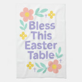 Bless This Easter Table Floral Towel 2026 Theedoek (Verticaal)