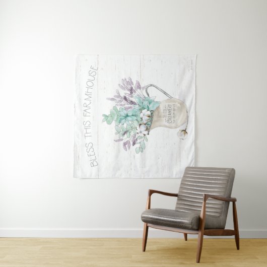 Bless This Farmhouse Wandkleed (In situ)