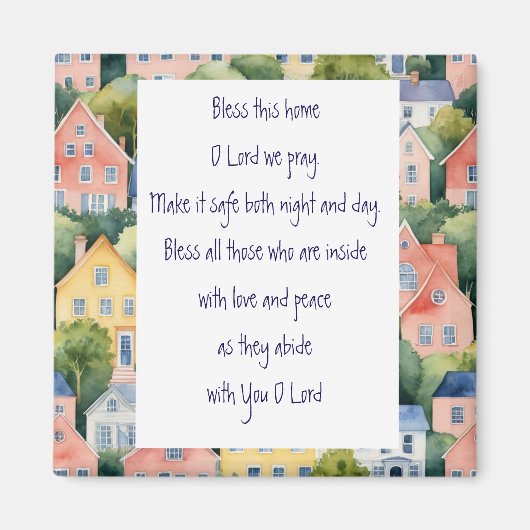 Bless this Home Gefeliciteerd met je nieuwe huis Magneet (Voorkant)