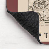 Bless This House met tekst en afbeelding sjablonen Muismat (Hoek)