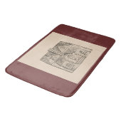 Bless This House w / afbeelding sjabloon Badmat (Gekanteld)