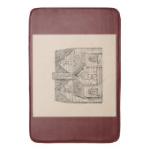 Bless This House w / afbeelding sjabloon Badmat (Voorkant Verticaal)