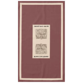 Bless This House w / tekst & afbeelding sjabloon 6 Tafelkleed (Voorkant)