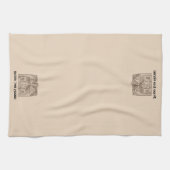 Bless This House w / tekst & afbeelding sjabloon 6 Theedoek (Horizontaal)