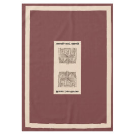 Bless This House w / tekst en afbeelding sjabloon  Tafelkleed