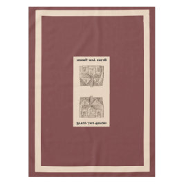 Bless This House w / tekst en afbeelding sjabloon  Tafelkleed