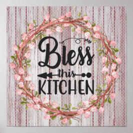 Bless this Kitchen Poster
