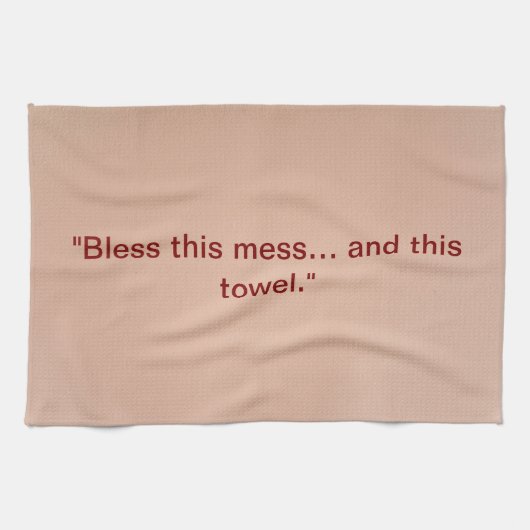 "Bless This Mess" papieren handdoek (Horizontaal)