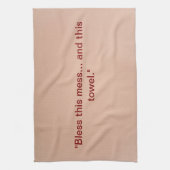 "Bless This Mess" papieren handdoek (Verticaal)