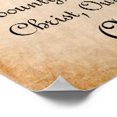 Bless Us, Oh Lord Mealtime Prayer Poster (Hoek)