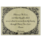 Bless Us, Oh Lord Snijplank (Voorkant)