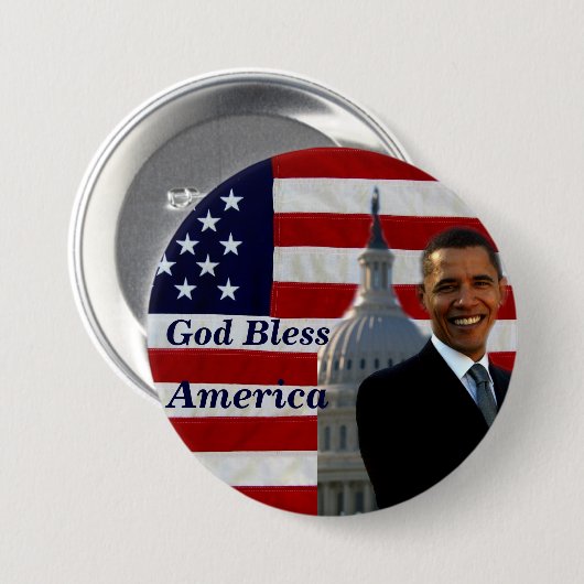 Bless USA_ Ronde Button 7,6 Cm (Voorkant /achterkant)