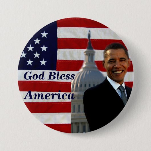 Bless USA_ Ronde Button 7,6 Cm (Voorkant)