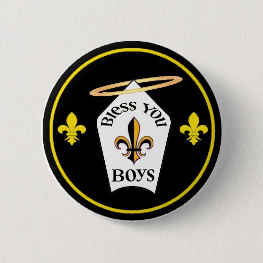 Bless You Boys Embleem Ronde Button 5,7 Cm (Voorkant)