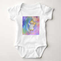 ´Bless You´ regenboog-witte baby bodysuit