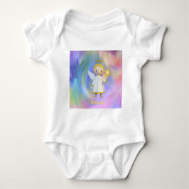 ´Bless You´ regenboog-witte baby bodysuit