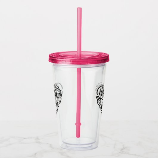 Bless Your Heart Acrylic Cup met stro Acryl Drinkbeker (Rechts)
