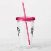 Bless Your Heart Acrylic Cup met stro Acryl Drinkbeker (Links)