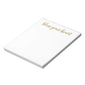 Bless Your Heart Goud Schrift Notitieblok (Linkerzijde)