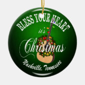 Bless Your Heart Nashville kerstversiering Keramisch Ornament (Voorkant)