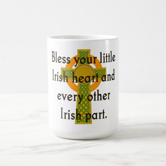 Bless Your Little Irish Heart - Irish Quote Koffiemok (Center)