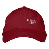 Blessed 2026 Personalized Embroidered Hat Geborduurde Pet (Voorkant)