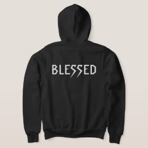 "BLESSED" 303TATTOO BLK HOODIE