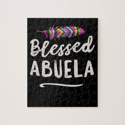 Blessed Abuela Puerto Rico Grandma Moederdag Legpuzzel (Verticaal)