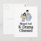 Blessed and K-Drama Obsessed Briefkaart (Voorkant / Achterkant)