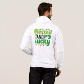 Blessed And Lucky St. Patrick’s Day Design-61103 Hoodie (Achterkant volledig)