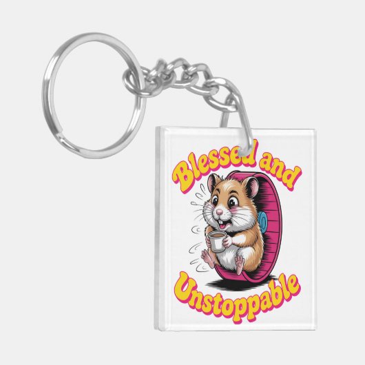 Blessed And Unstoppable Sleutelhanger (Voorkant Links)