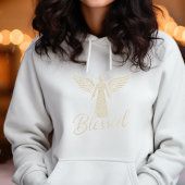 Blessed Angel Wings Faith Graphic Hoodie