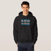 Blessed Are The Peacemakers Cop Policeman Law Enfo Hoodie (Voorkant volledig)