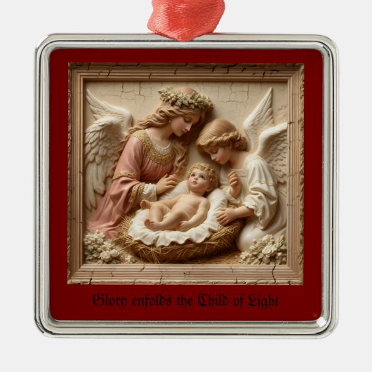 Blessed are they who guard the manger Ornament (Voorkant)