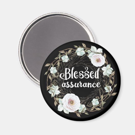 Blessed Assurance - Christelijke hymne magneet (Voorkant / Achterkant)