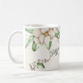 'Blessed Assurance' Elegante Magnolia Waterverf Koffiemok (Links)