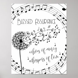 Blessed Assurance Hymn Christelijk Poster